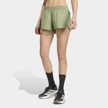 Imagem de Shorts Adidas Corrida Feminino, Verde, P