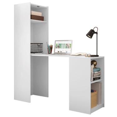 Imagem de Armário Multiuso Com Mesa Auxiliar Mult Max Branco Caemmun