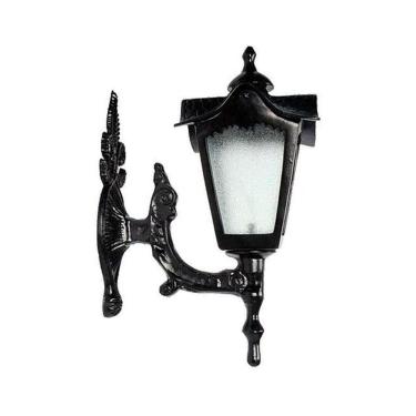 Imagem de Luminária Colonial Madri Menor Com Braço Em Alumínio 45Cm