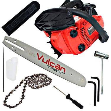 Imagem de Motosserra Leve Vulcan Trent VSL250 2 Tempos 25,4cc 0,9HP À Gasolina Com Sabre Ponta Rolante 12 Polegadas Para Poda de Galhos