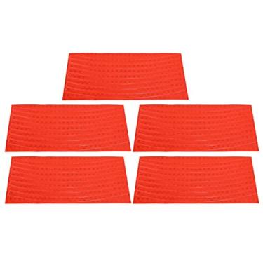 Imagem de Adesivos de aro de roda de bicicleta, adesivos refletivos de bicicleta com resistência ao desbotamento para ciclismo(laranja)