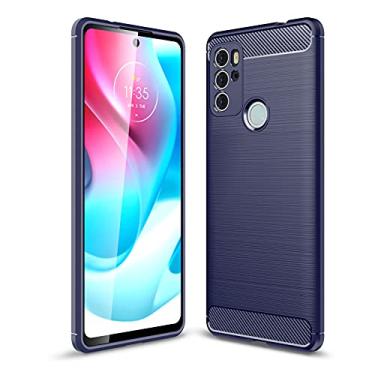 Imagem de For Motorola Moto G60S Brushed Texture Carbon Fiber TPU Case