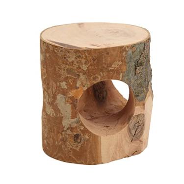 Imagem de GLOGLOW Tronco de árvore oco para hamster de madeira túnel de hamster seguro brinquedo de mastigar saudável 3 furos gaiola para animais de estimação
