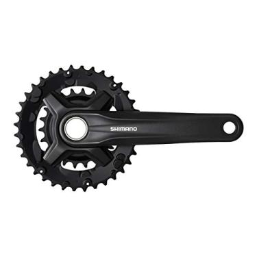 Imagem de SHIMANO Conjunto de manivela de bicicleta de montanha de 9 velocidades – FC-MT210-3, Preto, 170MM, 44-32-22T W/CG