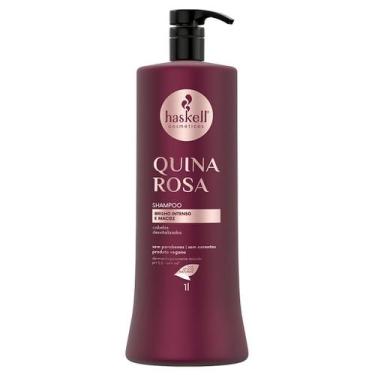 Imagem de Shampoo Quina Rosa Haskell 1 Litro Para Cabelos Danificados