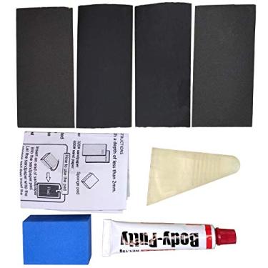 Imagem de 4 em 1 para o corpo do carro, para pintura de massa, punho, auxílio para poço de arranhões profundos, kit de enchimento de arranhões automotivos durável para caneta de pintura de carro (acessórios, massa de carro)