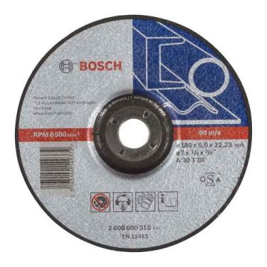 Imagem de Disco De Desbaste Bosch 7" X 6,0 X 7/8" Para Metal
