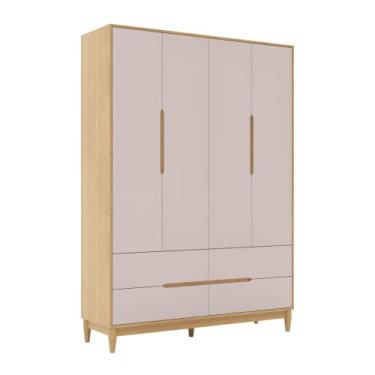 Imagem de Guarda Roupa Tomi Carvalho com Rosa - Quater