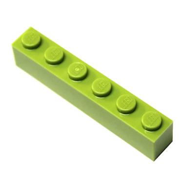 Imagem de LEGO Parts and Pieces: Lime (Bright Yellowish Green) 1x6 Brick x50
