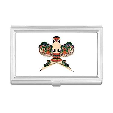 Imagem de Porta-cartões de visita com padrão de cultura chinesa tradicional de pipa