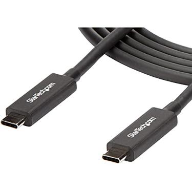 Imagem de StarTech. Com cabo Thunderbolt 3 – 2 m – 4K 60Hz – 40 Gbps – Cabo USB C para USB C – Carregador Thunderbolt 3 USB tipo C (TBLT3MM2MA)