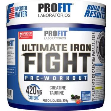 Imagem de Pré-Treino Ultimate Iron Fight 270Gr Profit Guaraná Com Açaí - Profit