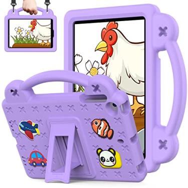 Imagem de QYiiD Capa infantil para Lenovo Tab K10 2021/M10 FHD Plus 10,3 polegadas (2ª geração 2020), proteção à prova de choque com suporte para lápis, alça de ombro dobrável para TB-X606F/TB-X606X de 10,3