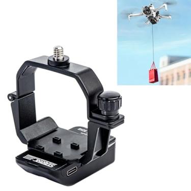 Imagem de LICHIFIT Sistema de drone Airdrop com adaptador de parafuso 1/4 para DJI Mini 4 Pro, lançador fotossensível, transporte, entrega de carga útil, dispositivo de queda