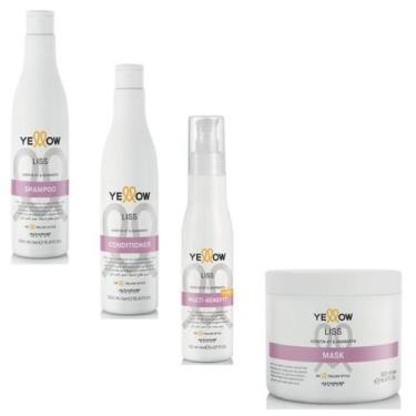 Imagem de Kit para Cabelos Anti Frizz e Lisos Perfeitos - Yellow Liss 4 Produtos
