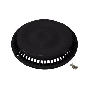 Imagem de Afras Tampa de drenagem antivórtice 18,7 cm - Substituição da grade principal da piscina preta 7 3/8 com 2 parafusos 11064BK