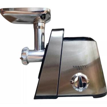Imagem de Moedor Carne Elétrico Potente 1000W Processador Funil Linguiça Tritura