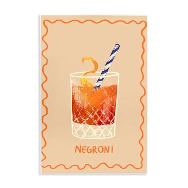Imagem de Stupell Industries Negroni com placa de parede listrada de palha por Florentina Dolci, 25 x 38 cm