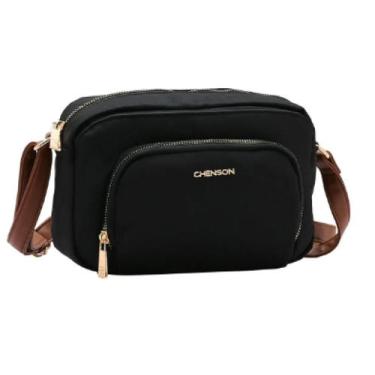 Imagem de Bolsa Chenson Feminina Microfiber Transversal 3184587, Preto