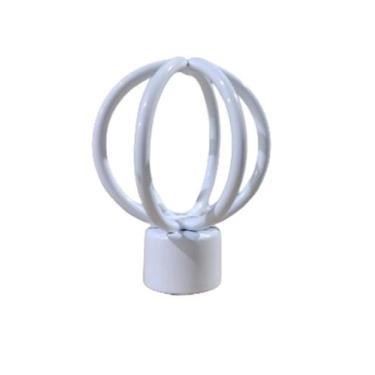 Imagem de Ponteira para varão de cortina, modelo globo 28mm - Gaks, branco