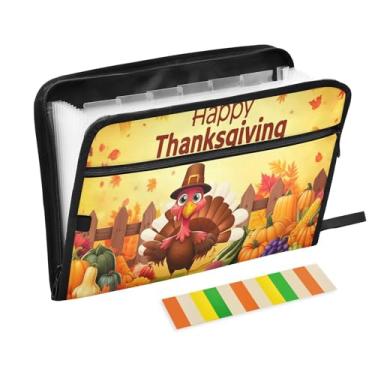 Imagem de CEBUGI Pasta expansível de 13 bolsos, impermeável, sanfonada, organizador de arquivos com etiquetas tamanho A4, organizador de documentos de papel para escola, material de escritório, Turquia