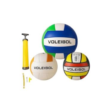 Imagem de Bola de Vôlei, Tamanho Oficial, Material PVC e Vinil, 22cm de Diâmetro, 280g, para Praia e Quadra