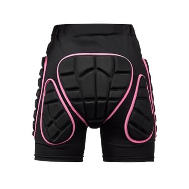 Imagem de YIJU Calções de proteção acolchoados contra impactos, proteção para o cóccix, equipamento de para o quadril, ideais para snowboard, patinação no gelo e, M