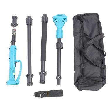 Imagem de Haste de extensão de poda elétrica tesoura de poda de ramo alto haste telescópica 4 seções com saco de armazenamento 2 metros azul