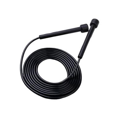 Imagem de Generic Corda de pular silenciosa e portátil para jogos escolares, piso de cimento, treinamento de resistência, homens e mulheres, Preto