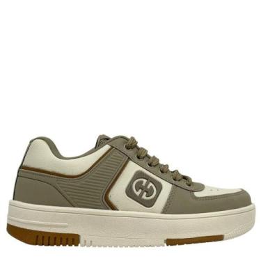 Imagem de Tênis Ollie Masculino Casual Com Cadarço PROMAX3, Taupe, 40