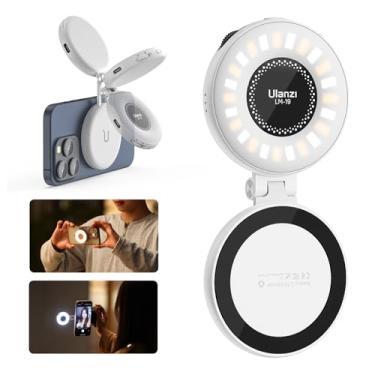 Imagem de ULANZI Luz Magnética Branca para Selfie, Luz de Preenchimento LED Compatível com Magsafe, Anel de Selfie LED Incluído, Anel Adesivo para Telefones, para Selfies/Fotografia/TikTok/Chamadas de Vídeo