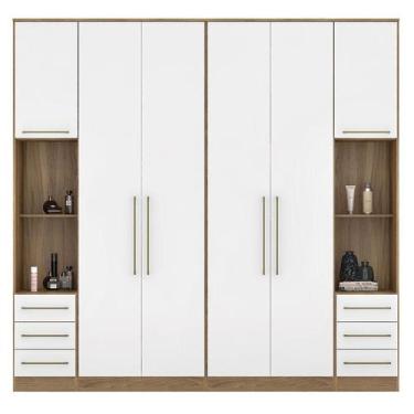 Imagem de Quarto de Casal Irlanda Ambiente 6 Amêndola Branco - Demartêz - DEMART