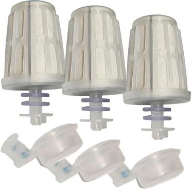 Imagem de Kit 3 Vela Refil Filtro Talha Barro Gravidade Carvão Ativado - Acquama