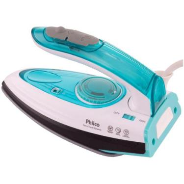 Imagem de Ferro de Passar Roupa a Vapor Philco  - Travel Ceramic Azul, Azul e Br