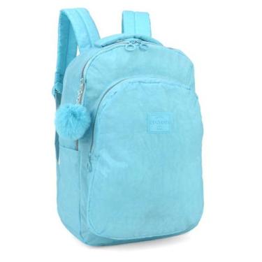Imagem de Mochila escolar infantil ou juvenil crinkle up4you, Turquesa, Único