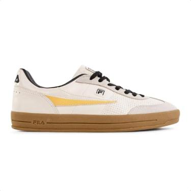 Imagem de Tênis Fila Fx Court 70 Vintage Masculino - Bege/amarelo - 43
