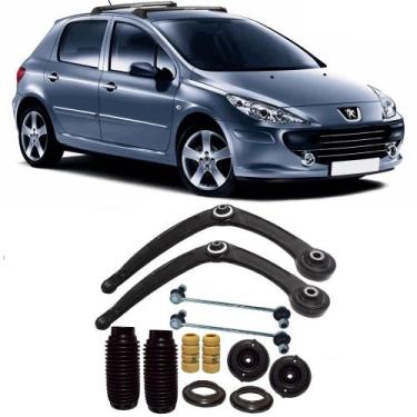 Imagem de Bandeja + Kit Batente + Bieleta Peugeot 307 Dianteira 2002 Até 2012 O 