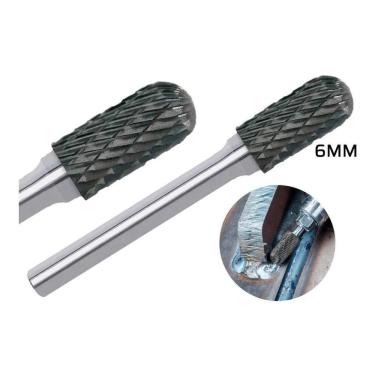 Imagem de 2X Lima Rotativa Cilíndrica Metal Duro 6Mm