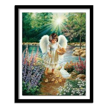 Imagem de Kits de pintura de desenho 5d diy pintura de diamante ponto cruz 5d di