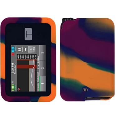 Imagem de Capa de silicone premium para bomba de insulina Tandem Diabetes Care T: Slim X2 Pump (cores mistas/roxo laranja)