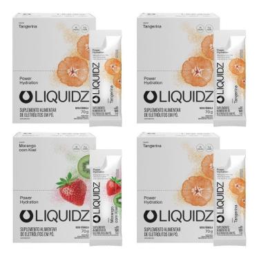 Imagem de LIQUIDZ - Eletrólitos Zero Açúcar Morango|Tangerina 56 Sachês-Unissex