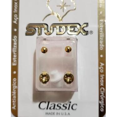 Imagem de Brinco studex classic 3mm bolinha média dourado cor:dourado, Dourado
