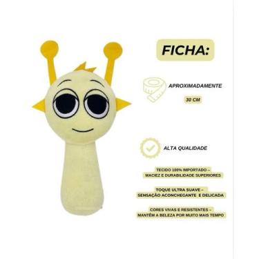 Imagem de Pelúcia Sprunki Boneco 30cm Incredibox Brinquedo Criança Spunk Orange 
