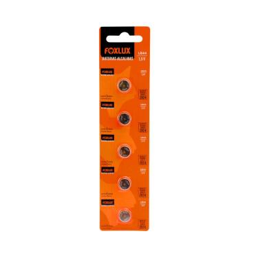 Imagem de Bateria Alcalina Foxlux LR44 1,5V 5 Unidades Relógios