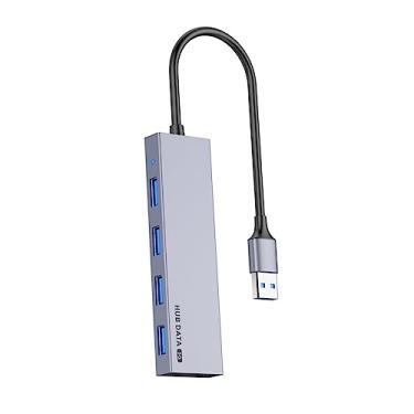 Imagem de Obuyke Divisor Hub USB Adaptador USB Hub De Dados Hub USB Hub De Dados Portátil Hub USB Para Laptop Adaptador De Hub 4 Em 1 Multiporta Hub USB Hub USB 30 Hub Liga De Alumínio Estação De