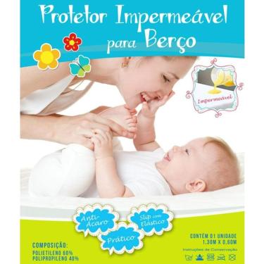 Imagem de Capa Protetora De Colchão Berço Impermeável Proteção Total Anti Ácaro E Anti Xixi Com Elástico