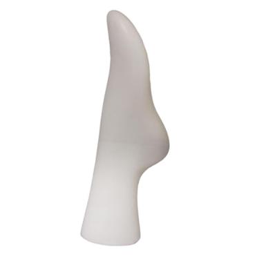 Imagem de Milageto Mulheres pé meia display feminino manequim pé tornozelo pulseira modelo de exibição média meia exibição para tênis casa sandália, BRANCO