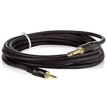 Imagem de Cabo Profissional P10 Mono para P2 Estéreo - 8 Metros