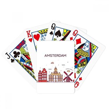 Imagem de DIYthinker Amsterdam Flat Landmark Poker Baralho Jogo de Mesa Presente