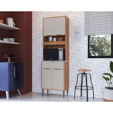Imagem de Armário Kit Para Cozinha 4 Portas E 1 Gaveta Touch - Delmarco Móveis